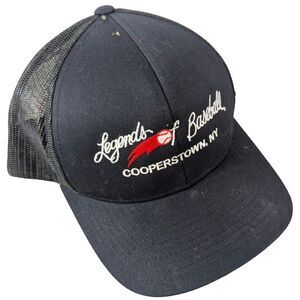 Pacific Headwear Cap Legend of Baseball Cooperstown NY Navy Blue Snapback Active